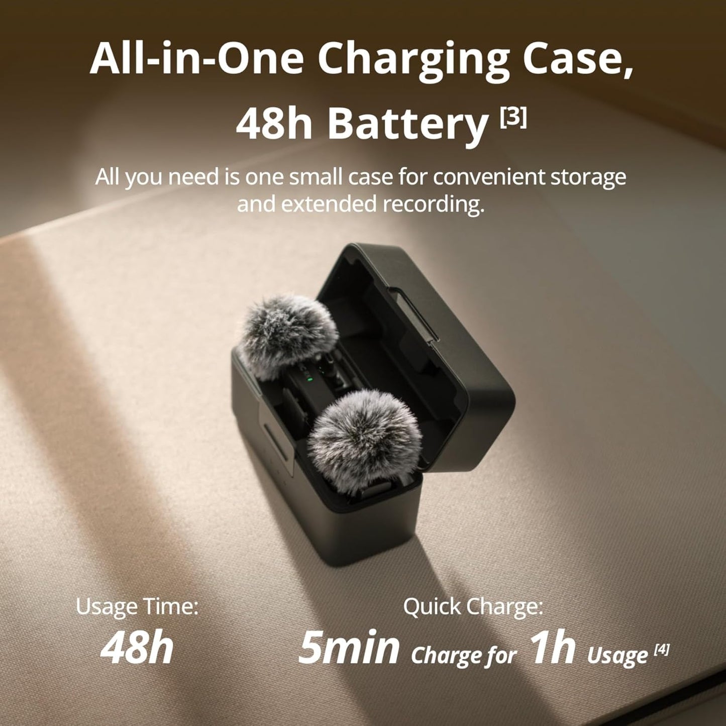 DJI Mic Mini (2+1 con Charging Case) – Micrófono Inalámbrico Profesional