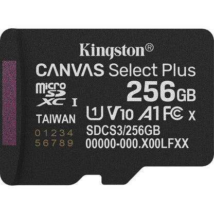 Kingston Canvas Select Plus 256GB – microSD de Alto Rendimiento