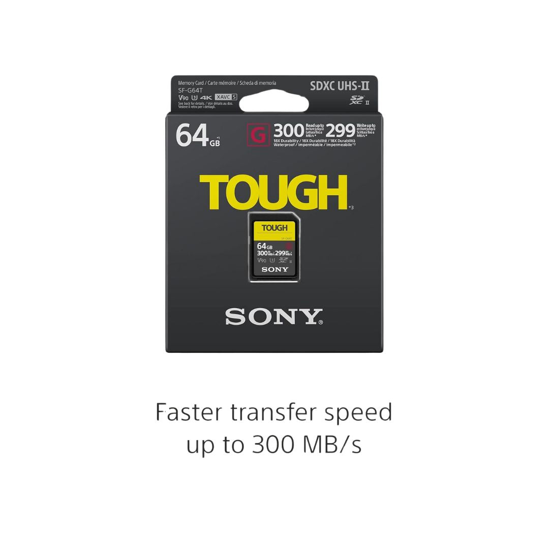 Memoria Sony SF-G64T/T1 SDXC 64GB TOUGH (300MB/S)